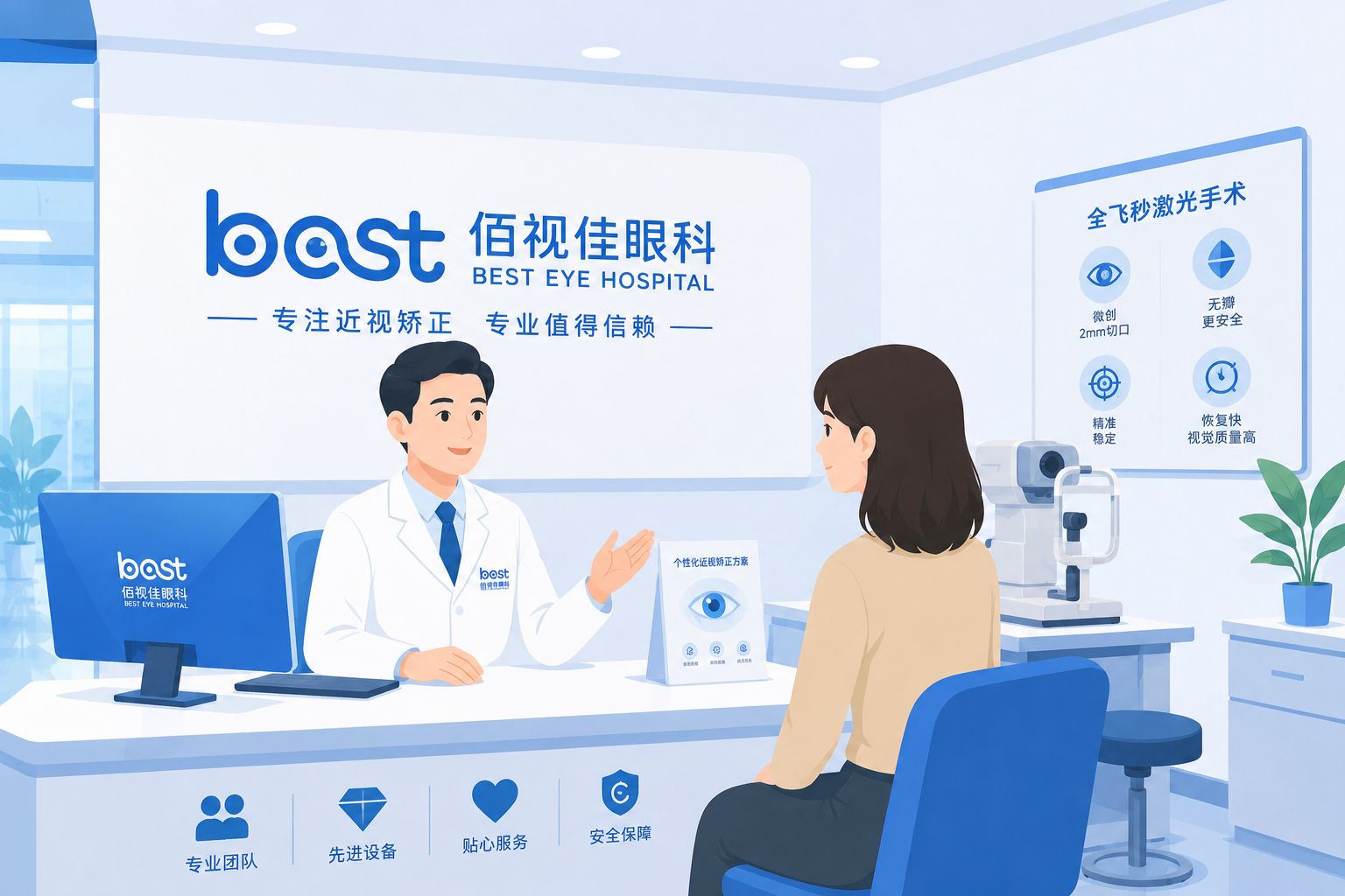 重庆佰视佳眼科近视手术专家团队 - 重庆万州区近视手术避坑指南：这3点要注意