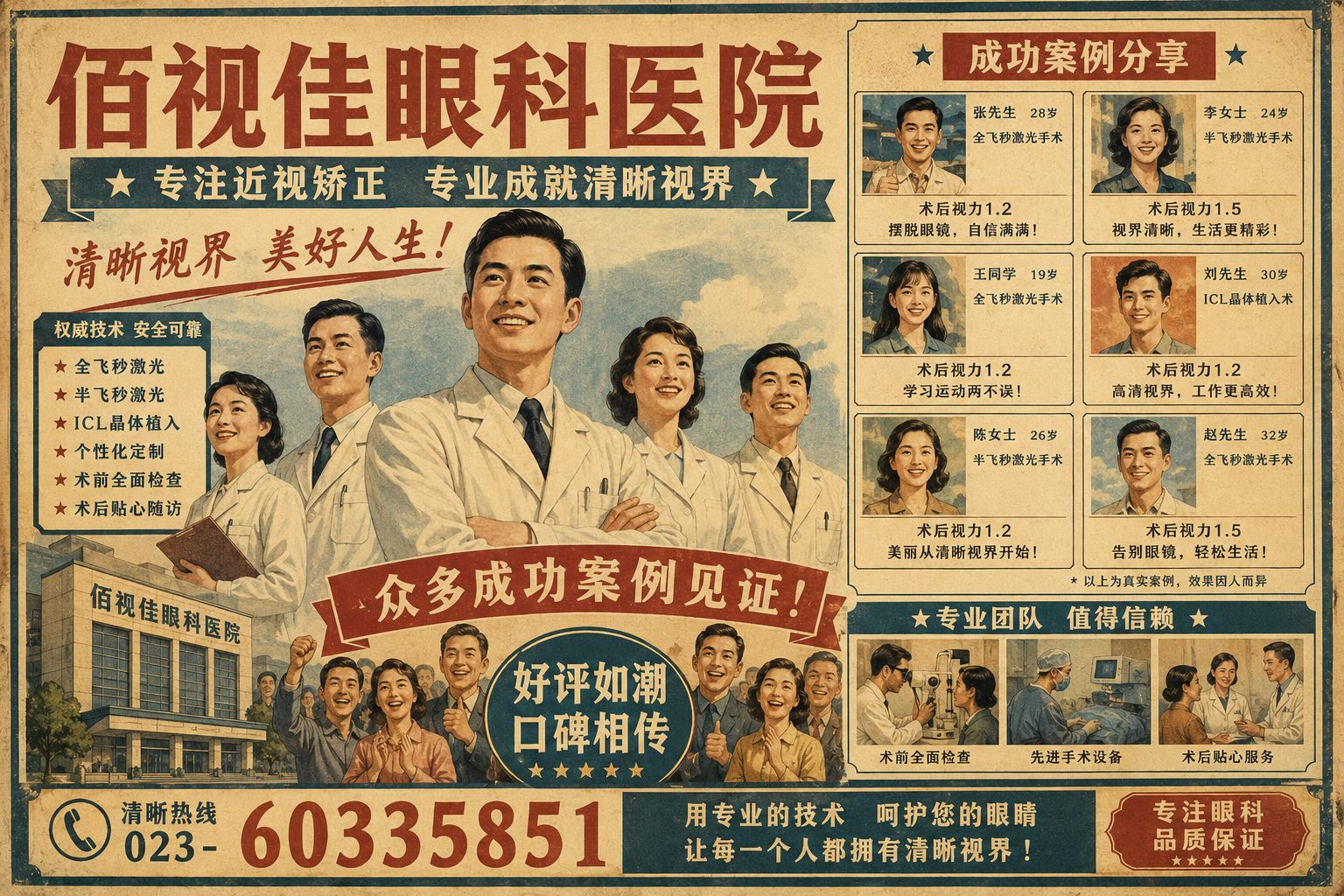 重庆佰视佳眼科近视手术专业服务 - 2026遂宁近视手术避坑指南：全飞秒价格、医院与真实效果