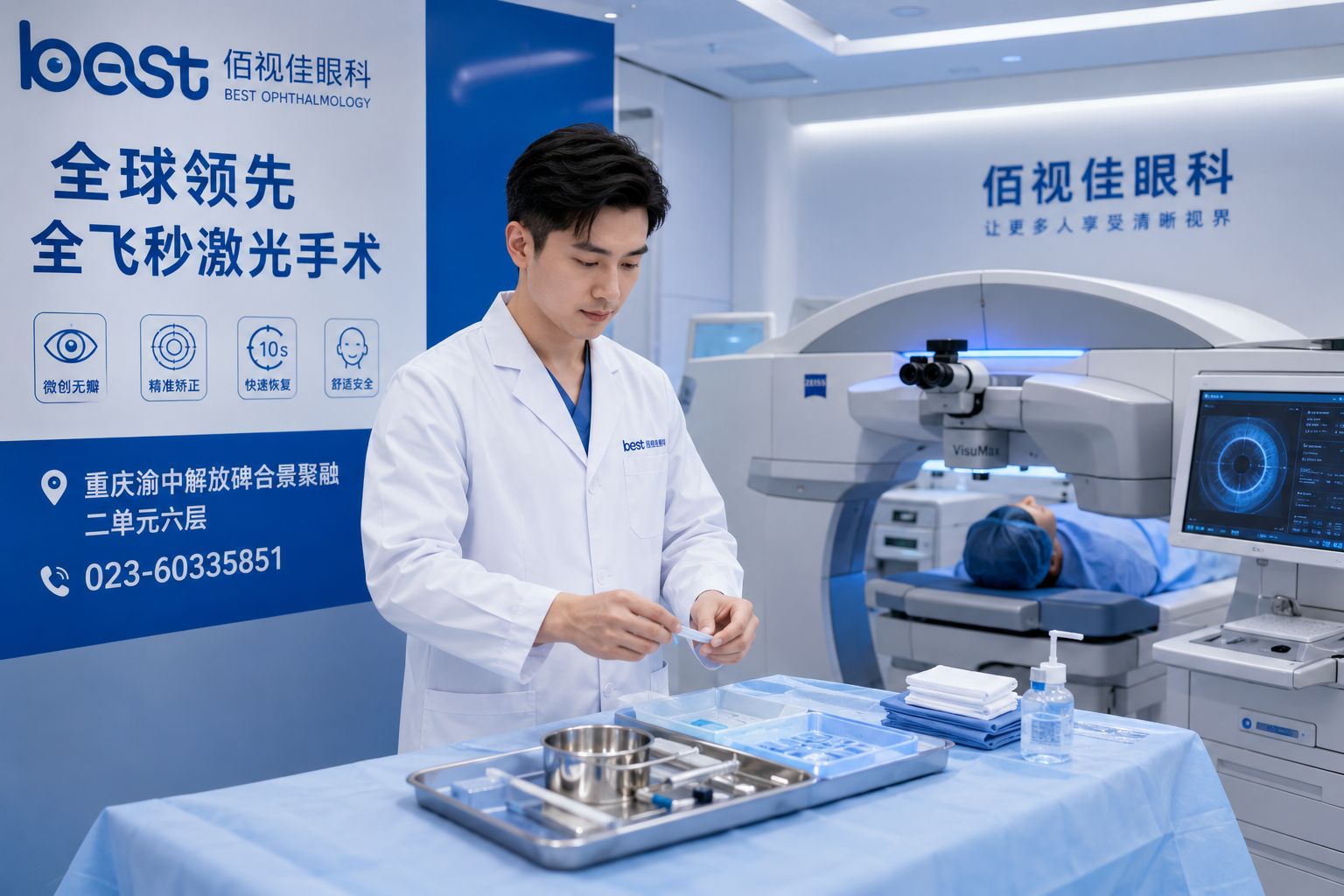 重庆佰视佳眼科近视手术专业服务 - 广安近视手术安全吗？佰视佳10万例无一例感染（第251期）