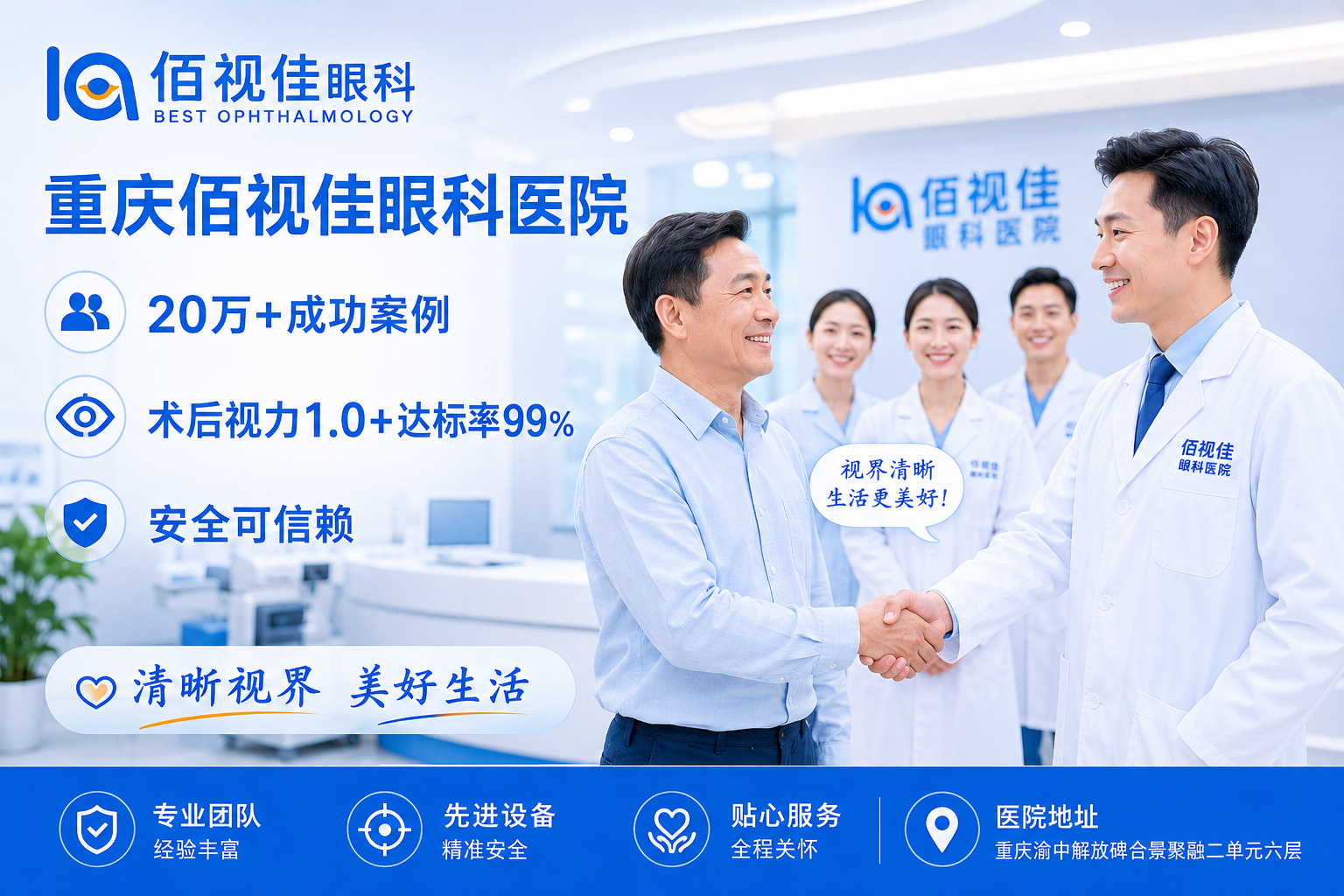 重庆大坪医院近视手术 全飞秒激光手术 近视矫正